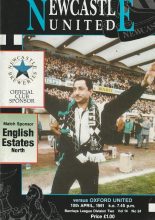 Newcastle United v Oxford United 10-Apr-1991