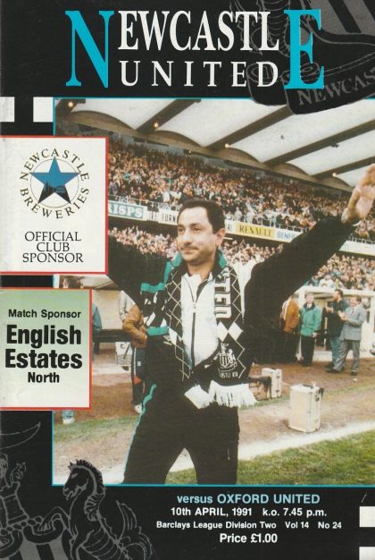 Newcastle United v Oxford United 10-Apr-1991