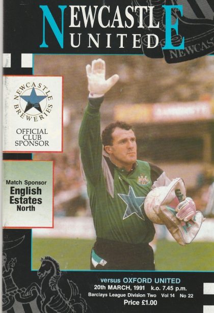 Newcastle United v Oxford United 20-Mar-1991