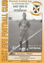East Fife v Peterhead  10-Dec-2005