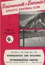 AFC Bournemouth v Peterborough United   10-Feb-1968