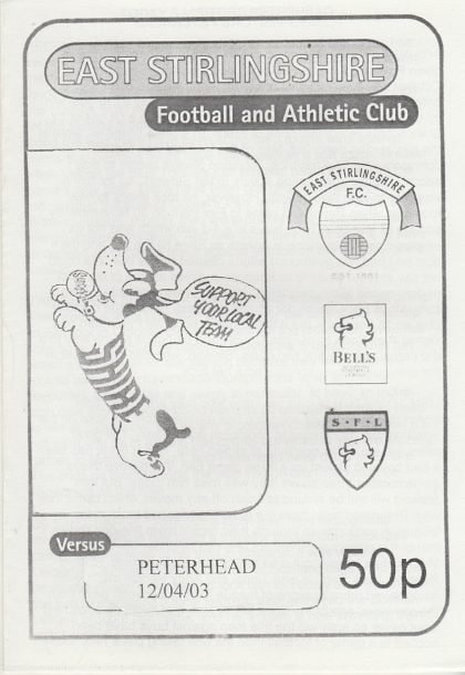 East Stirling v Peterhead  12-Apr-2003