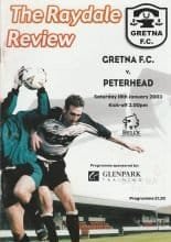 Gretna v Peterhead  18-Jan-2003