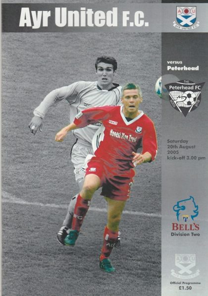 Ayr United v Peterhead  20-Aug-2005