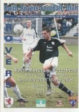 Raith Rovers v Peterhead  25-Mar-2006