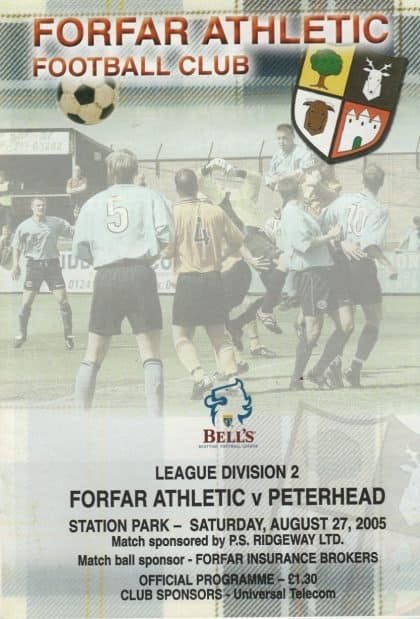 Forfar Athletic v Peterhead  27-Aug-2005