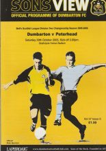 Dumbarton v Peterhead  29-Oct-2005