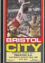 Bristol City v Preston North End 22-Aug-1987