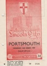 Lincoln City v Portsmouth 26-Aug-1959