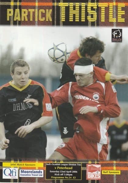 Partick Thistle v Peterhead  22-Apr-2006