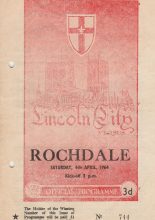 Lincoln City v Rochdale 04-Apr-1964