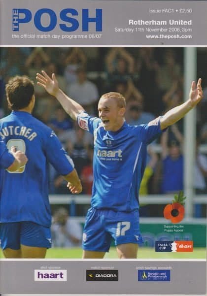Peterborough United v Rotherham United  11-Nov-2006