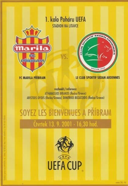 Marila Příbram v Sedan 13-Sep-2001