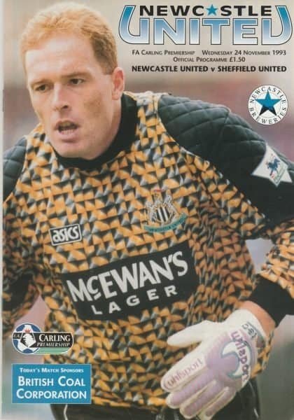 Newcastle United v Sheffield United 24-Nov-1993