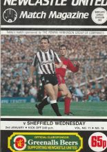 Newcastle United v Sheffield Wednesday 02-Jan-1988