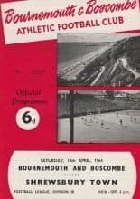 Bournemouth and Boscombe Athletic v Shrewsbury Town 18-Apr-1964