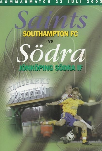 Jönköping Södra v Southampton 23-Jul-2003