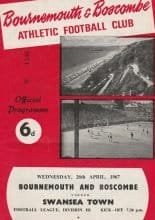 Bournemouth & Boscombe Athletic v Swansea Town  26-Apr-1967