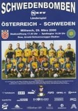 Austria v Sweden  29-Mar-2000