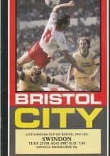 Bristol City v Swindon Town 25-Aug-1987