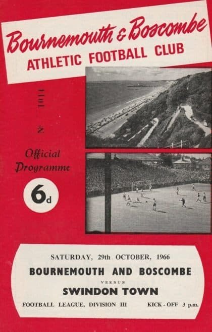 Bournemouth and Boscombe Athletic v Torquay United 01-Oct-1966