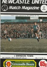 Newcastle United v Swindon Town 30-Jan-1988
