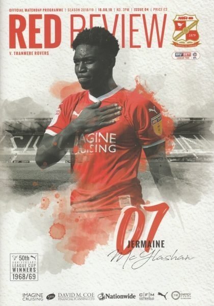 Swindon Town v Tranmere Rovers 18-Aug-2018