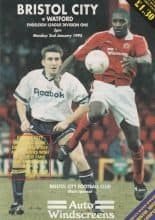 Bristol City v West Bromwich Albion 02-Jan-1995