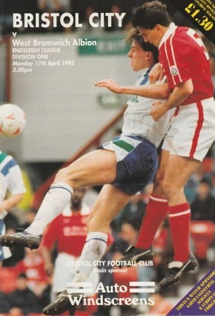 Bristol City v West Bromwich Albion  17-Apr-1995