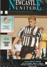 Newcastle United v West Bromwich Albion 27-Oct-1990
