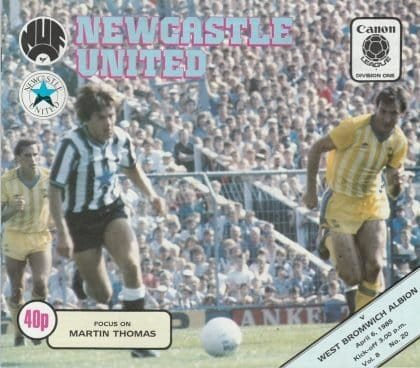 Newcastle United v West Bromwich Albion  06-Apr-1985