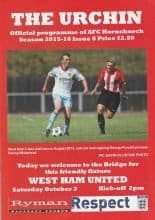 AFC Hornchurch v West Ham United 03-Oct-2015