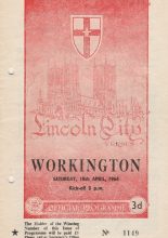 Lincoln City v Workington  18-Apr-1964