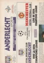 Anderlecht v Manchester United 24-Oct-2000