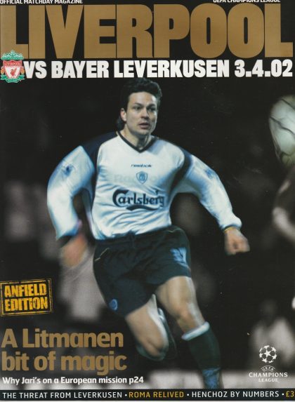 Liverpool v Bayer Leverkusen  03-Apr-2002