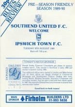 Southend United v Ipswich Town  08-Aug-1989