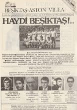 Besiktas v Aston Villa 29-Sep-1982