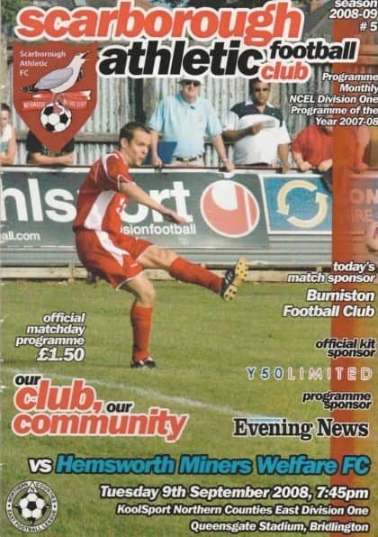 Scarborough Athletic v Hemsworth Miners Welfare  09-Sep-2008