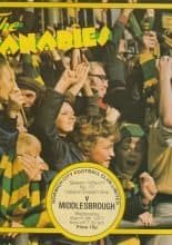 Norwich City v Middlesbrough 09-Mar-1977