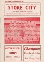 Stoke City v Swansea Town 27-Mar-1963