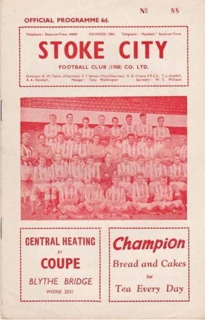 Stoke City v Swansea Town 27-Mar-1963