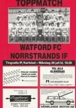 Norrstrands IF v Watford 28-Jul-1986
