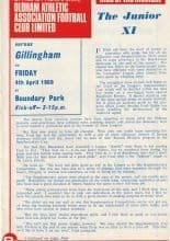 Oldham Athletic v Gillingham 04-Apr-1969