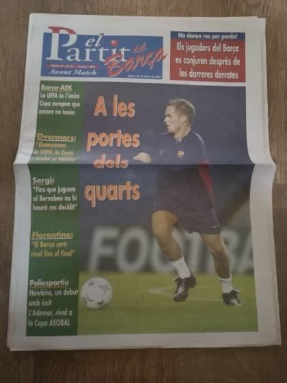 Barcelona v AEK Athens 22-Feb-2001