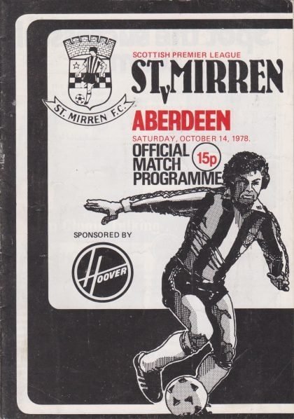 St Mirren v Aberdeen  14-Oct-1978