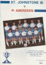St Johnstone v Aberdeen 30-Jan-1988