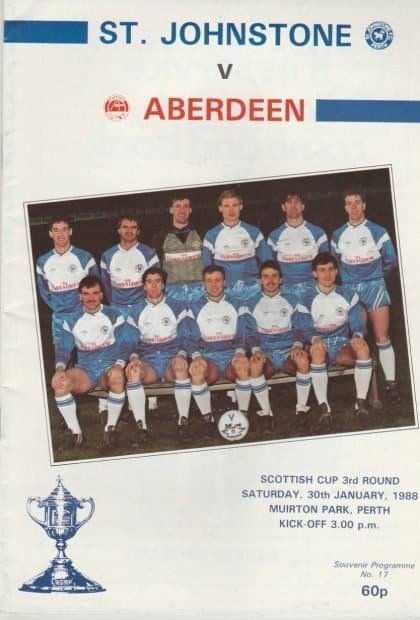 St Johnstone v Aberdeen 30-Jan-1988