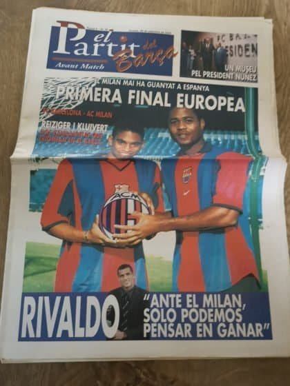 Barcelona v AC Milan 29-Sep-2000