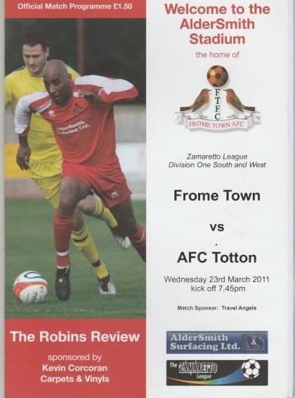 Frome Town v AFC Totton 23-Mar-2011