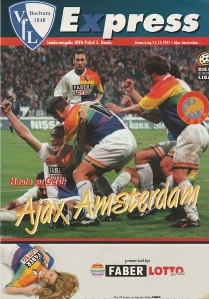 VFL Bochum v Ajax 11-Dec-1997